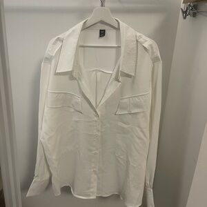 White Button-Up Blouse